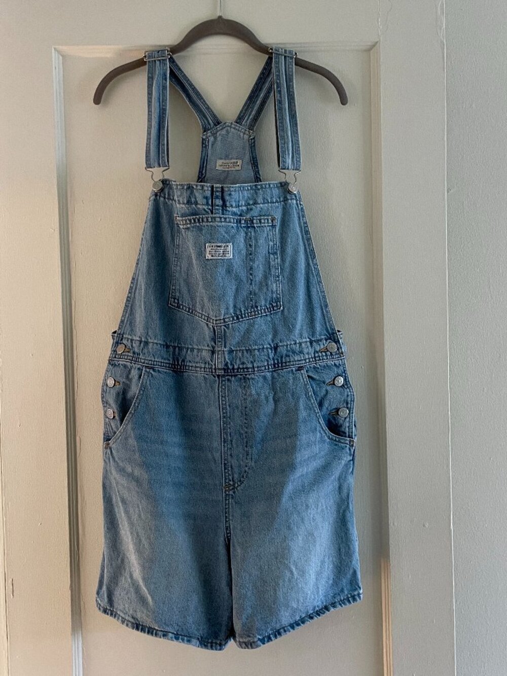 Levi's Denim Vintage Overall Shorts | Size L